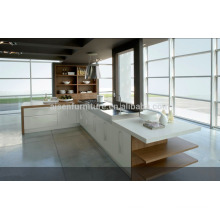 SKB2244 Arandela de cocina de laca de alto brillo de color blanco Estilo moderno Armarios de cocina modular Diseño Gabinete de cocina italiano